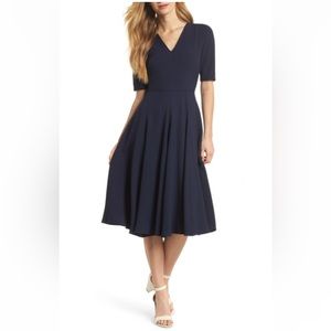 Gal Meets Glam Navy Edith Dress